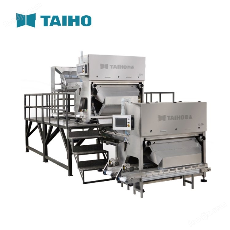 疊加式礦石分選機 泰禾 雙層雙視履帶機 工業礦石篩選機